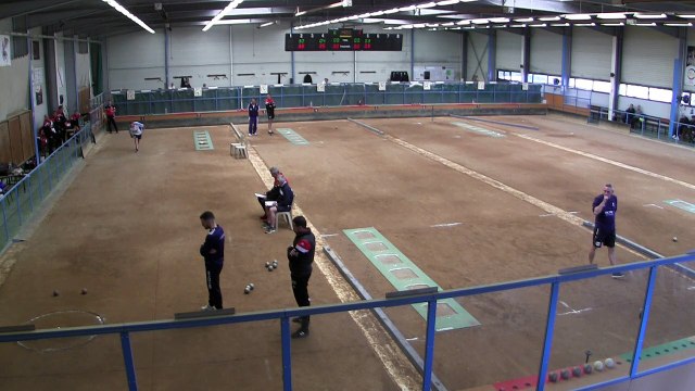 La boule à quatre points de Serge Rosello dans le match Fontaine contre Balaruc-les-Bains