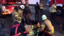 Üsküdar'da itfaiye eri çatıdan düştü - İSTANBUL