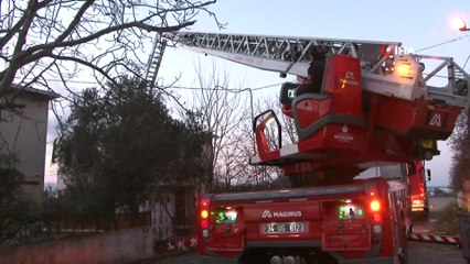 Deniz manzaralı villada korkutan yangın