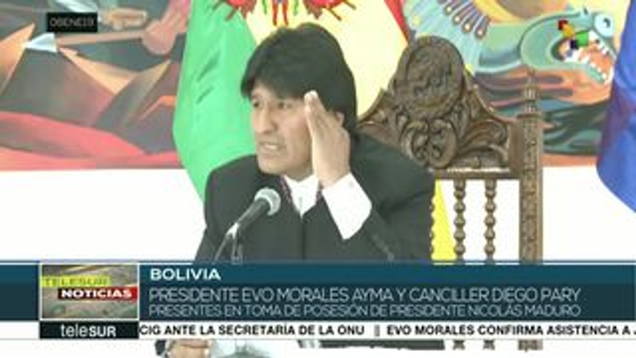 Evo Morales asistirá a la toma de posesión de Nicolás Maduro