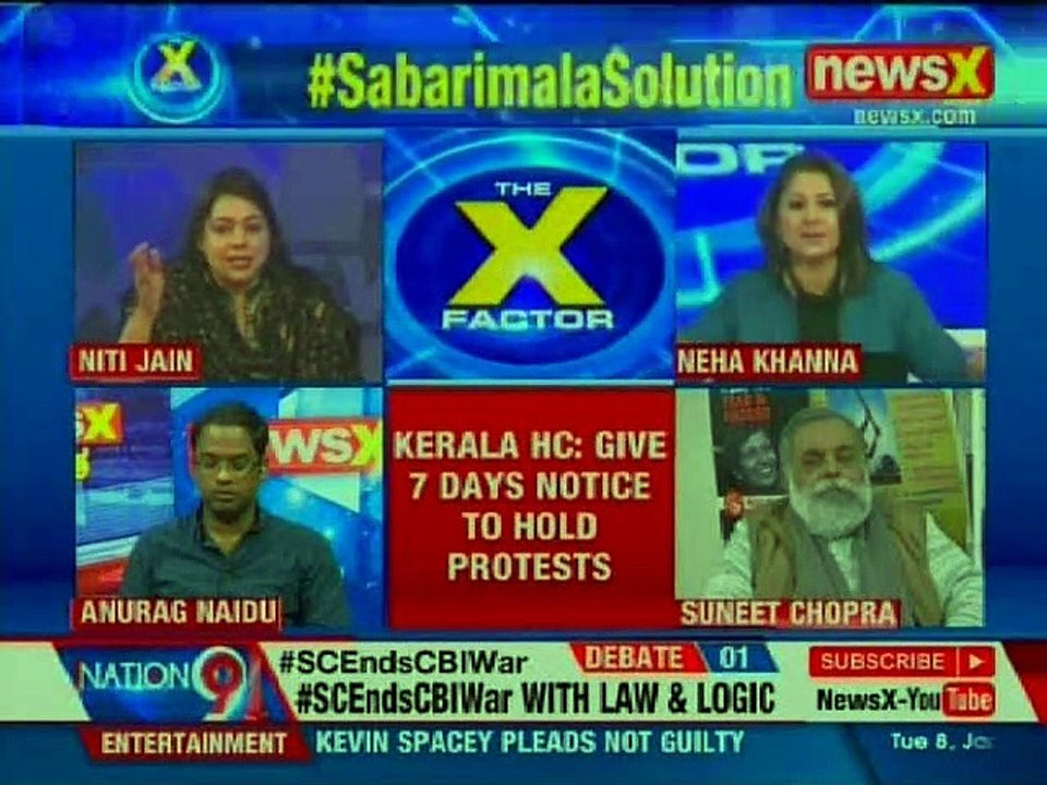 Sabarimala Solution: Battle in HC, war before SC; what do you think is 'right'? | The X Factor