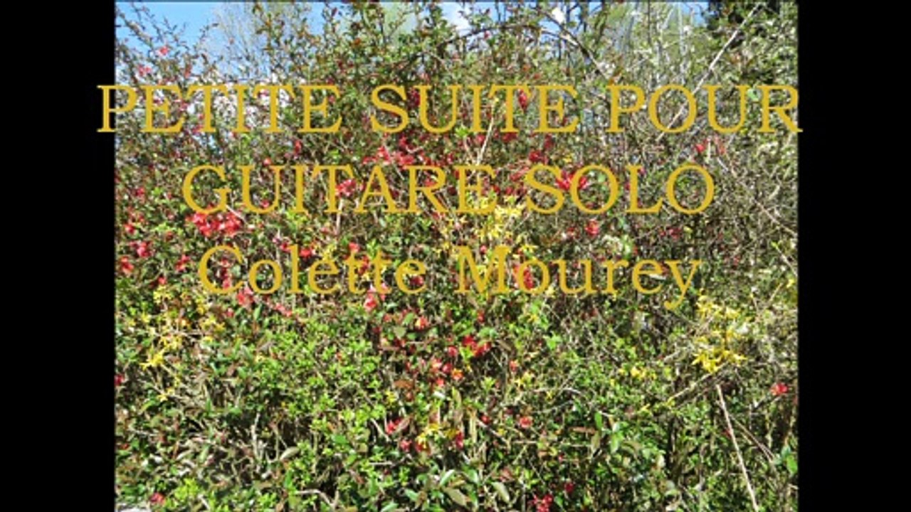 Petite Suite pour guitare solo - Colette Mourey