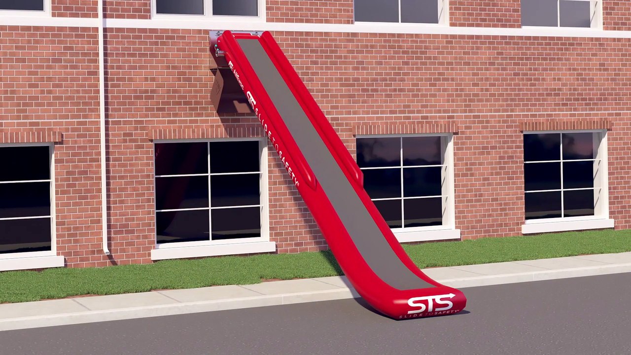 Estos toboganes de emergencia hinchables pueden salvar vidas