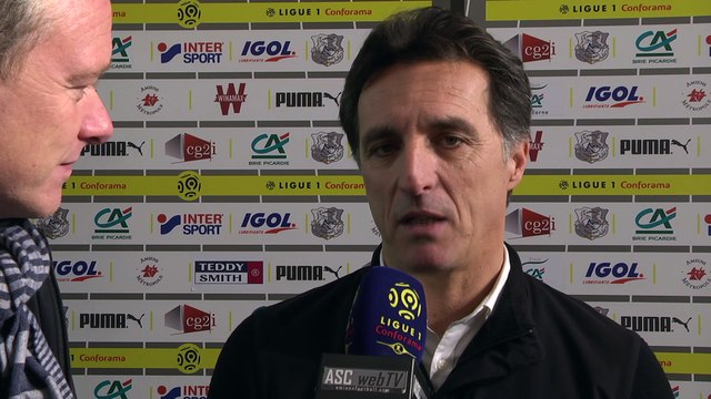 Après le match Amiens SC - SCO d'Angers, Christophe Pélissier