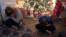 Miren la reacción de estos pequeños al recibir un perro como regalo de Navidad