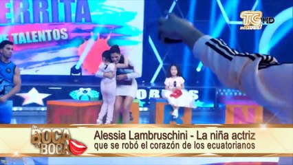 Alessia Lambruschini, la niña actriz que se robó el corazón de los ecuatorianos
