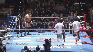 [AJPW] Yuma Aoyagi & Naoya Nomura (C) vs Takao Omori & Black Menso-re - All Asia Tag Titles - 1/3/2019