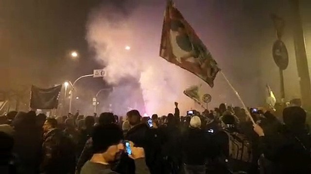 CORI CONTRO LA ROMA - PIAZZA DELLA LIBERTA' - 9 01 2019