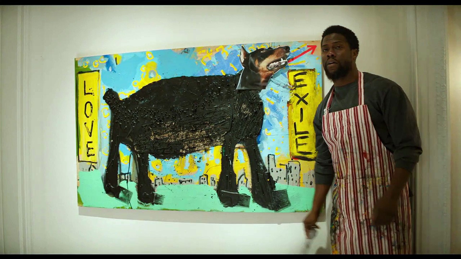 the upside dog painting