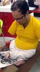 افضل رسام لعام 2019  عاجز سوف تندهش لما تشاهده لاول مره