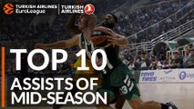 Turkish Airlines EuroLeague, Top 10 Assists of Mid-Season