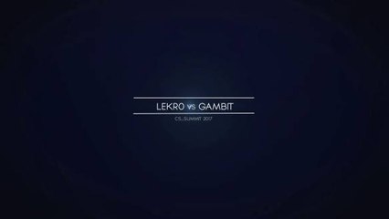 Lekr0 vs. Gambit - cs_summit [1v5]