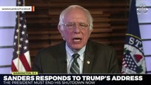 In Response To Trump's Address, Bernie Sanders Slams President For Using Federal Employees As 'Political Pawns'