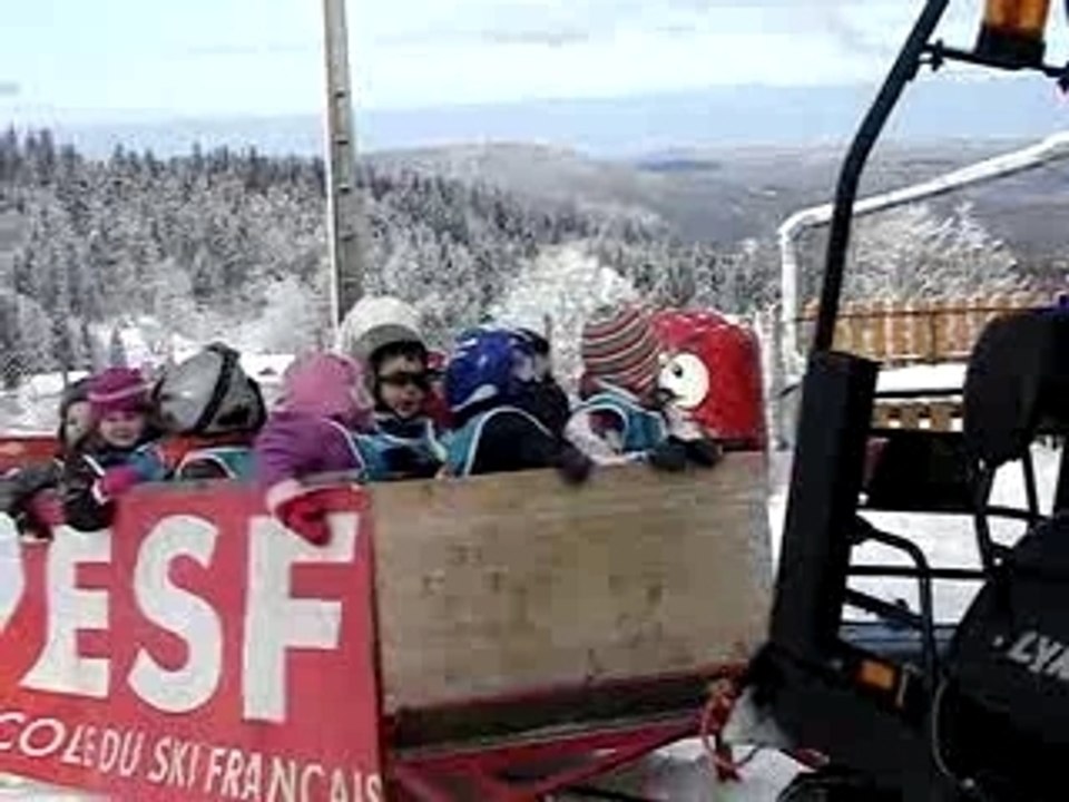 retour du ski en moto neige