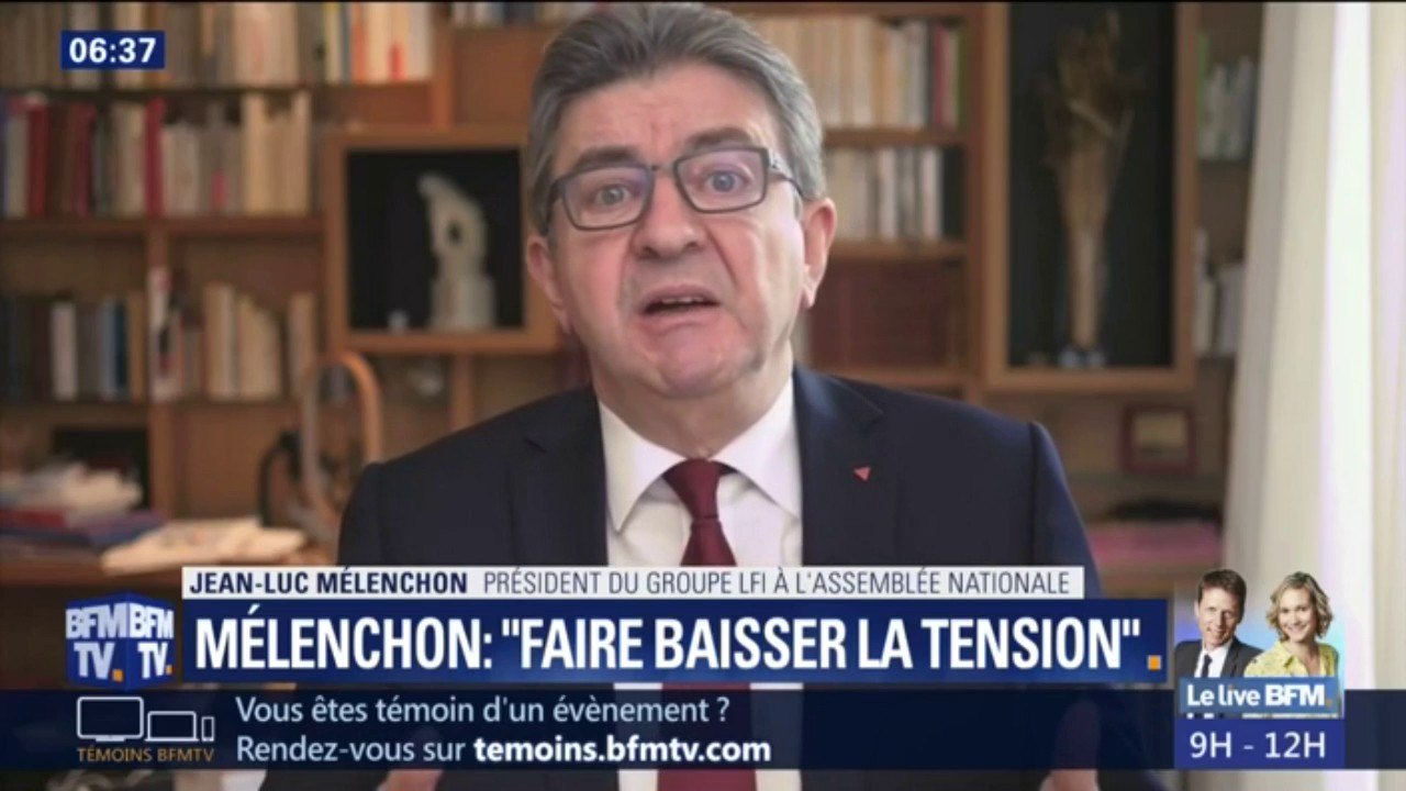 Mélenchon veut des "casques blancs" pour "baisser les tensions" des manifestations de gilets jaunes