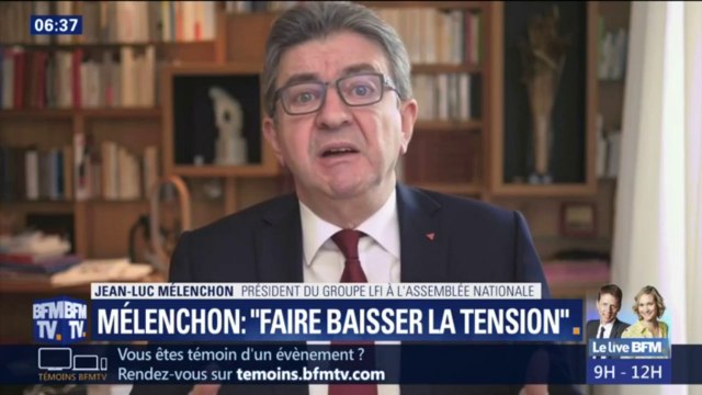Mélenchon veut des casques blancs pour baisser les tensions des manifestations de gilets jaunes