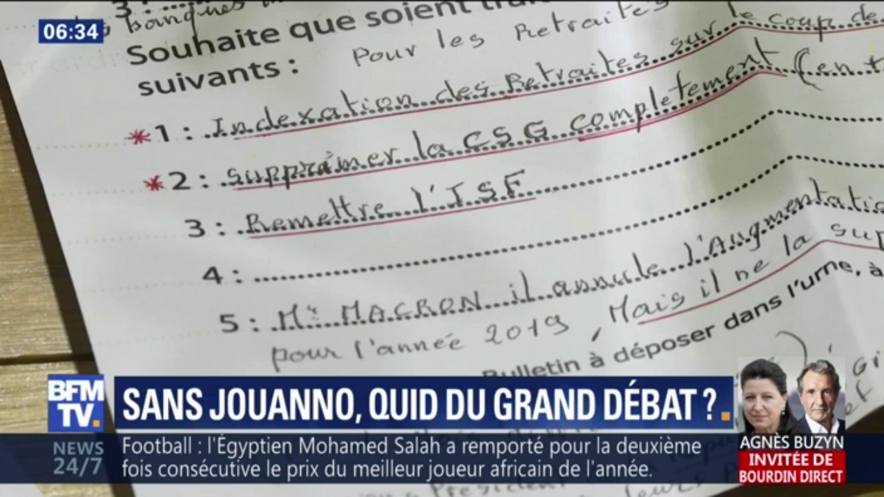 Qu'en est-il du grand débat national après la démission de Chantal Jouanno ?