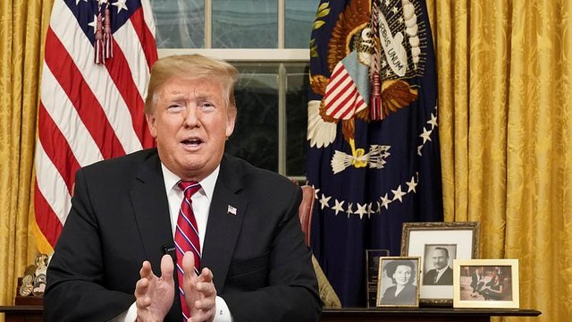 ترامب يحث الكونغرس على تمويل الجدار الحدودي مع المكسيك