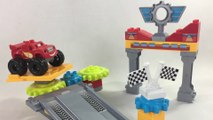 BLAZE and the Monster Machines MEGA BLOKS Axle City Garage Building Set || Keith's Toy Box