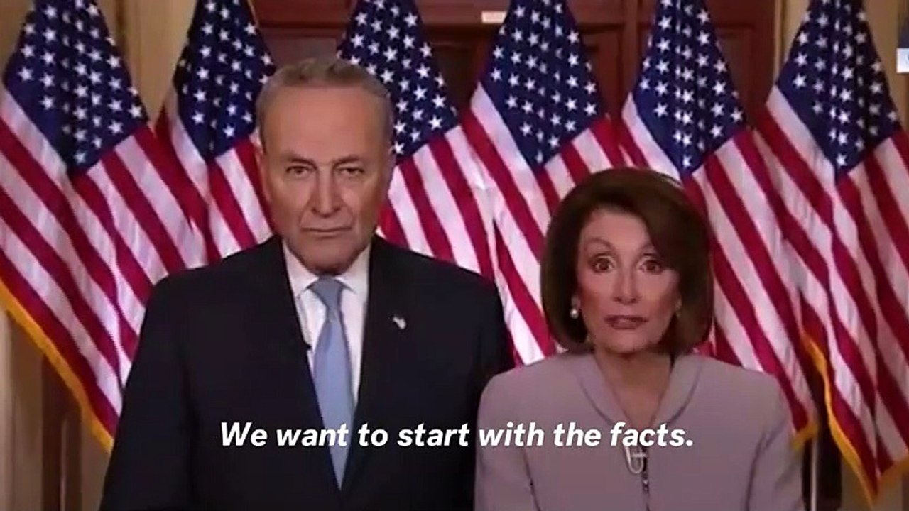 Pelosi, Schumer Respond To Trump Border Address: 'We Don't Govern By Temper Tantrum'