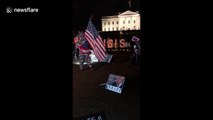 Protesters rally outside White House on 18th day of shutdown