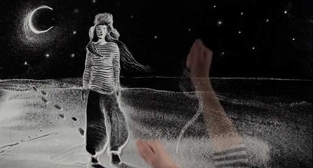 بالثلج فقط.. لوحة رائعة عن عيد الميلاد لن تتخيل كيف صورت المسيح