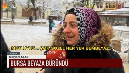 Bursa beyaza büründü