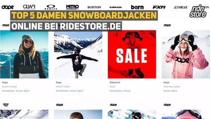 Top 5 Damen Snowboardjacken bei Ridestore