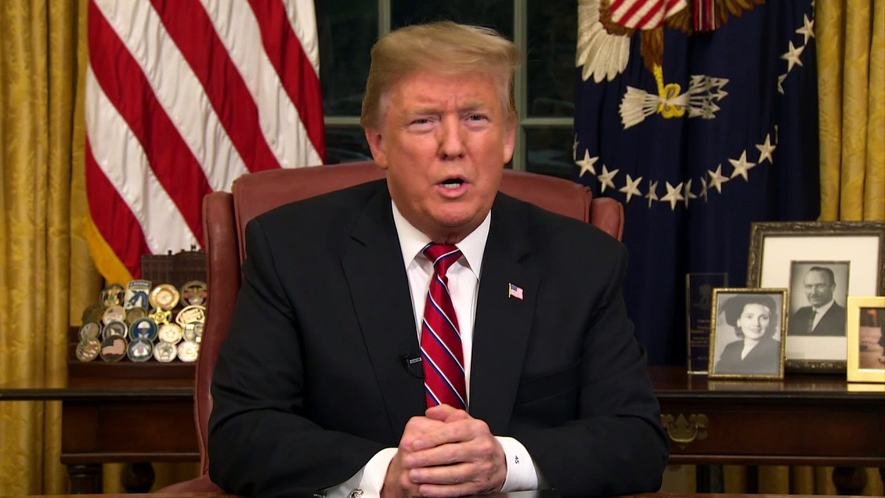 Mauer zu Mexiko: Trump greift Demokraten in TV-Rede an