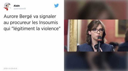 Aurore Bergé va signaler à la justice les propos incitant à la violence des cadres de La France insoumise