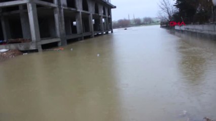 Adıyaman Menfez Tıkandı, İnşaat Alanı Sularla Doldu