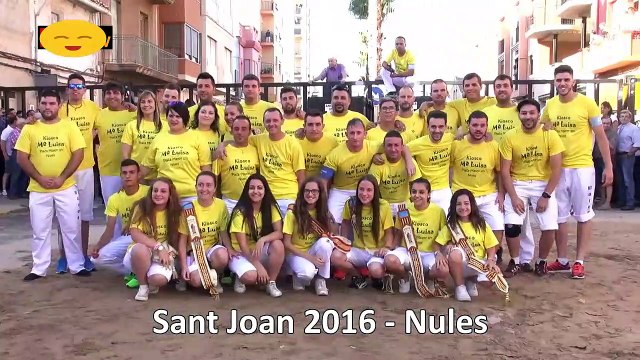 3 Toros Fiestas Barrio Sant Joan 2016 - Nules (Castellon) Bous Al Carrer -Bulls on the street(1)