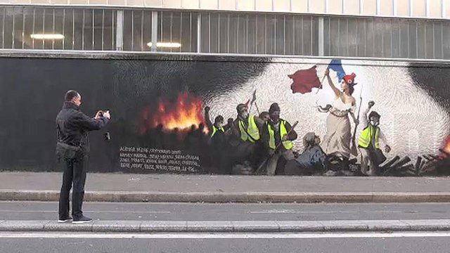 Los chalecos amarillos inspiran a los artistas