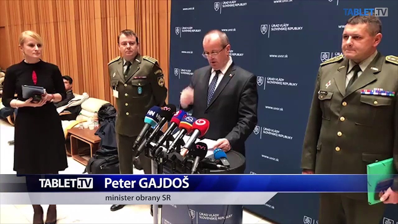 ZÁZNAM: Brífing ministra obrany P. Gajdoša
