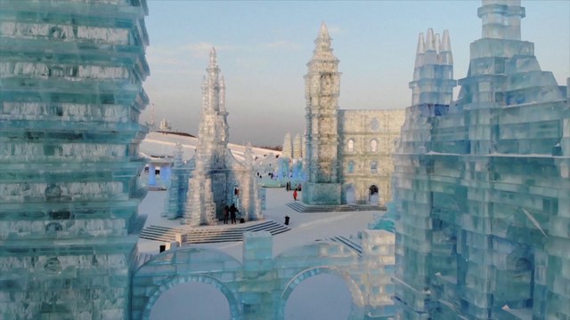 À Harbin, ces châteaux et structures de glace vous plongent dans un autre monde