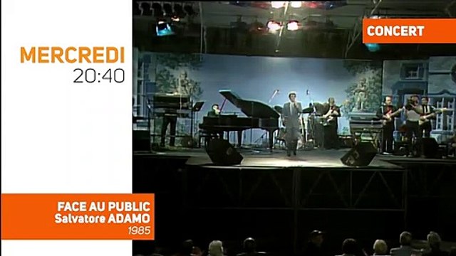 Face au public de Salvatore Adamo datant de 1985, sur TV Melody ce soir à 20h40