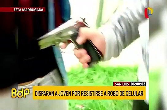 San Luis: delincuentes disparan a joven por resistirse al robo de su celular