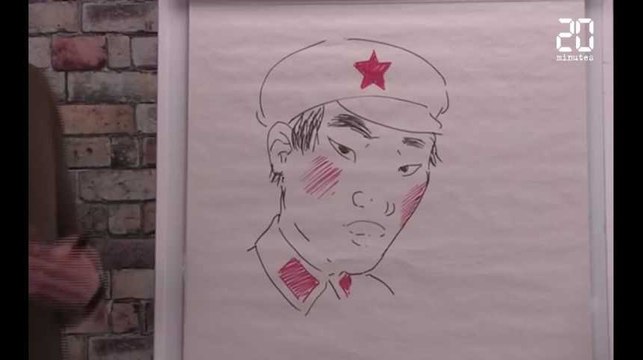 Festival d'Angoulême: Alex W. Inker dessine le personnage de sa BD «Servir le peuple» dans notre studio