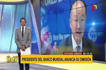 El presidente del Banco Mundial anuncia su dimisión