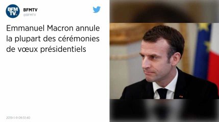Emmanuel Macron supprime ses cérémonies de vœux pour se concentrer sur le Grand débat