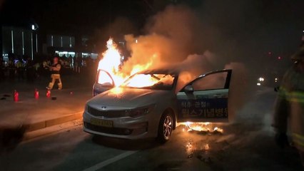 택시기사 또 분신, "카풀문제 해결 안돼 불만" / YTN