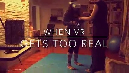 Réalité virtuelle... un peu trop réelle