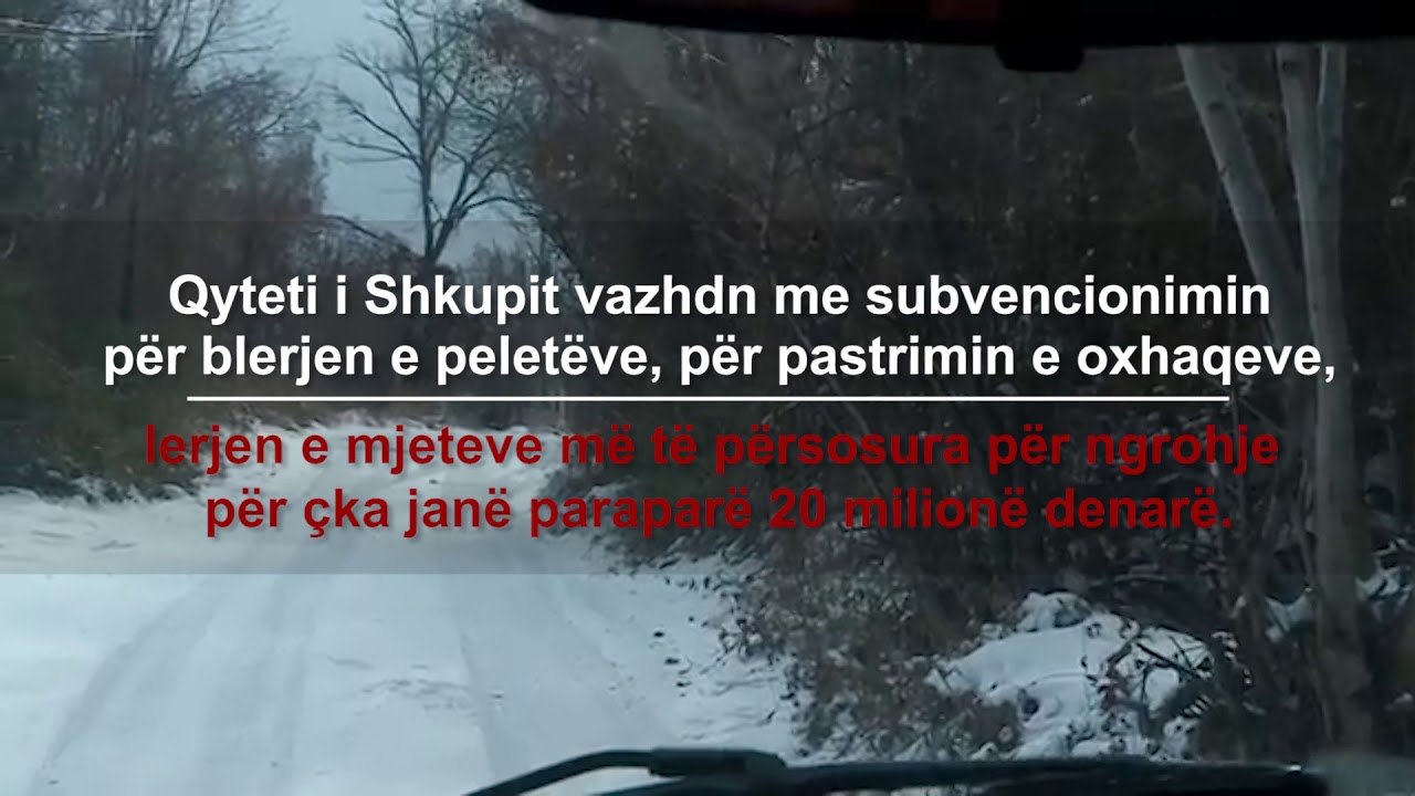 Malësia e Shkupit akoma e bllokuar nga bora