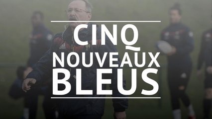 XV de France - Cinq nouveaux Bleus