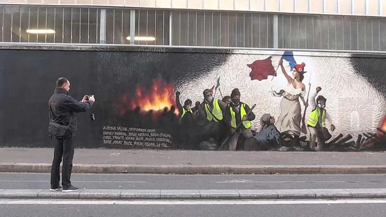 Streetart-Künstler PBOY: 'Die Freiheit führt das Volk' im Zeitalter der Gelbwesten