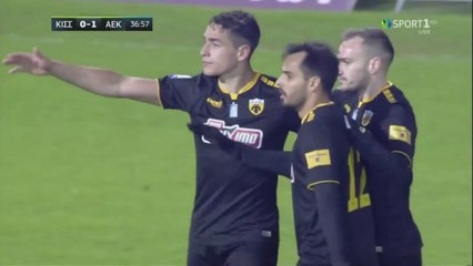 0-1 Ezequiel Ponce AMAZING Goal - Kissamikos 0-1 AEK 09.01.2019 [HD]