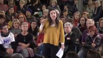 Reaparición pública de Irene Montero.