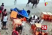 Mujer casi pierde la vida al ser embestida por una moto acuática en Máncora