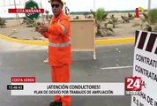 Atención conductores: se inició plan de desvío vehicular en la Costa Verde