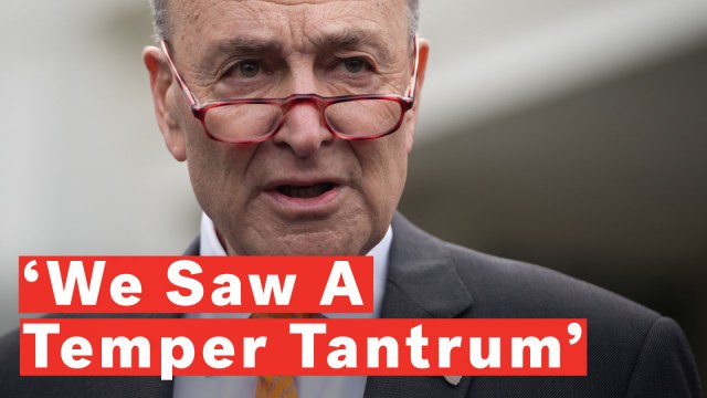 Schumer On Trump Meeting About Government Shutdown: 'The President Just Got Up And Walked Out'